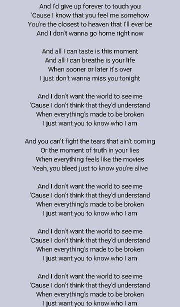 iris lyrics|iris lyrics song.